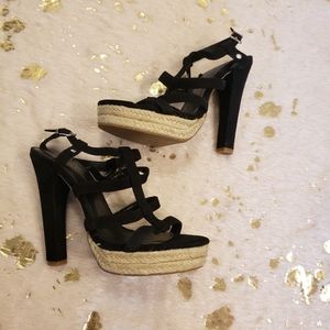 NWOB BCBGeneration Baileys Strappy Rope Heel sz 7